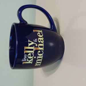 Live Kelly & Michael coffee mug cup blue